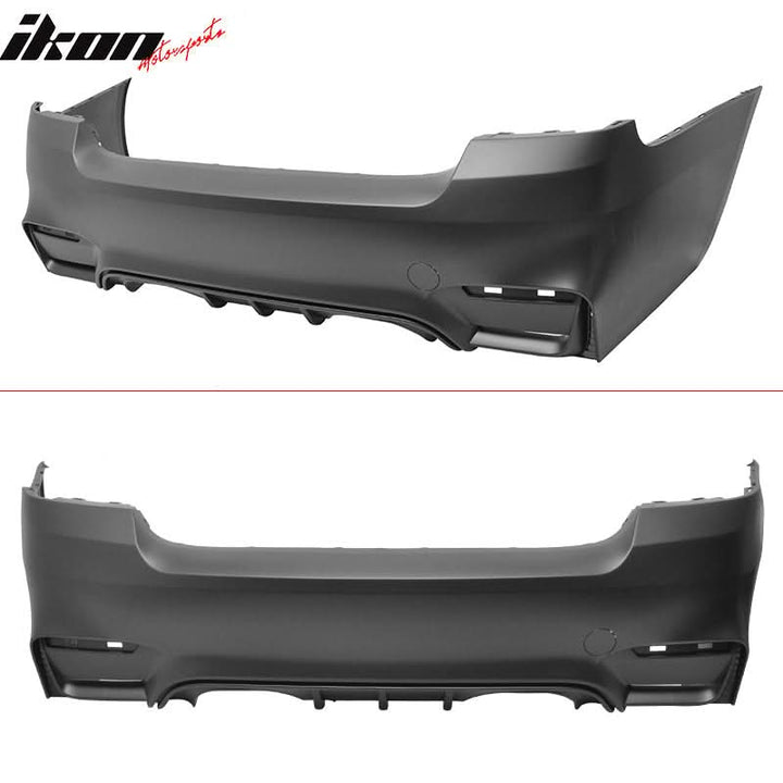 2007-2013 BMW E92 2Dr M4 Style Unpainted Rear Bumper Cover Conversion