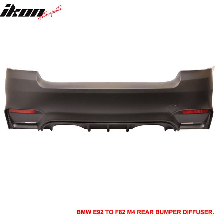 Fits 11-13 E92 E93 LCI M4 Conversion Front+Rear Bumper Polypropylene