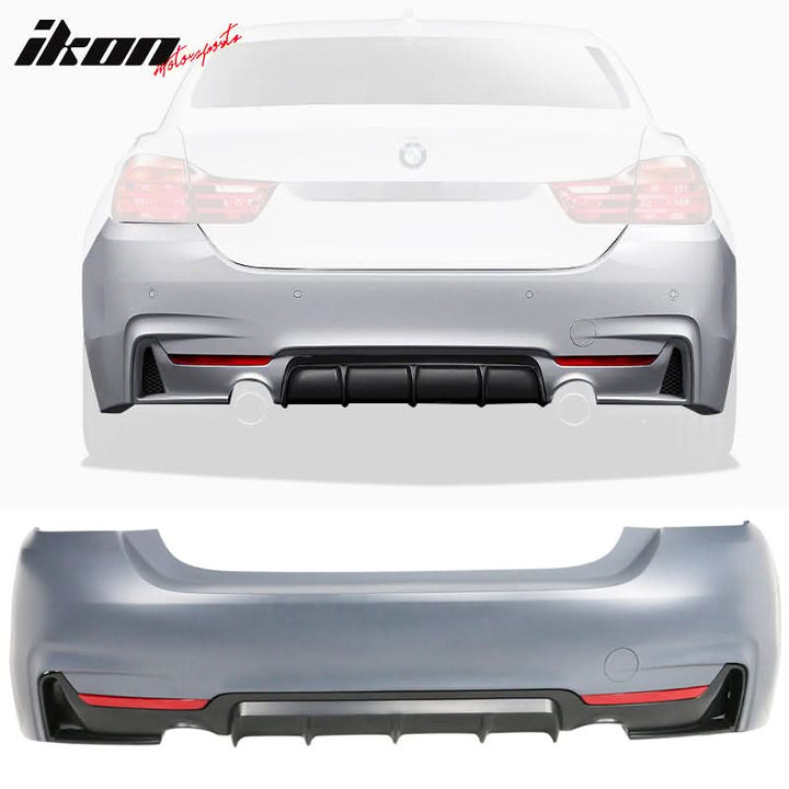2014-2020 BMW F32 435i M-P Style Dual Outlet Rear Bumper Conversion PP