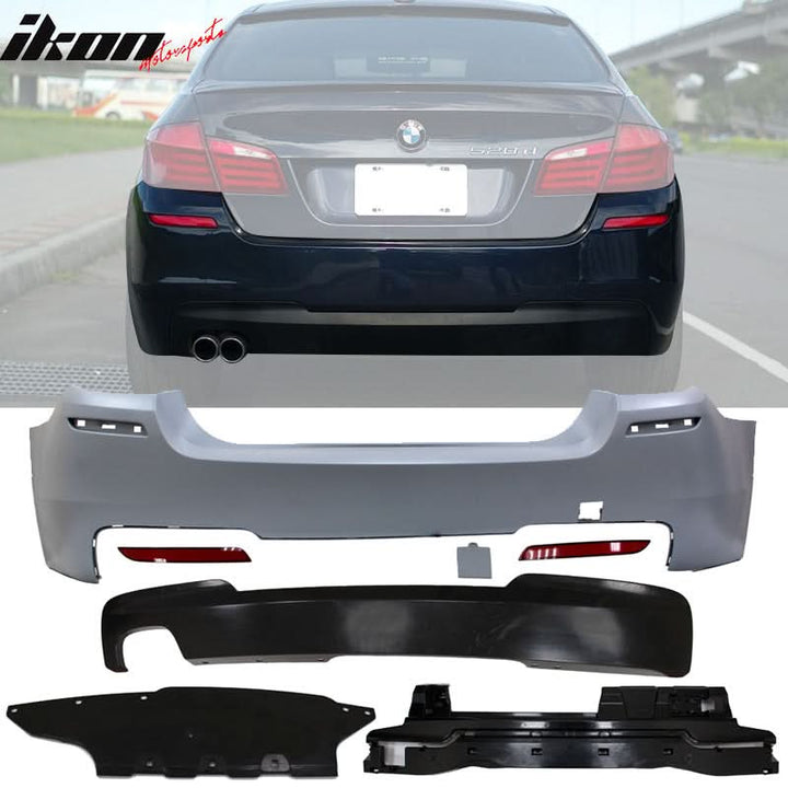2014-2016 BMW F10 Front Bumper + Rear Bumper W/ Single Outlet