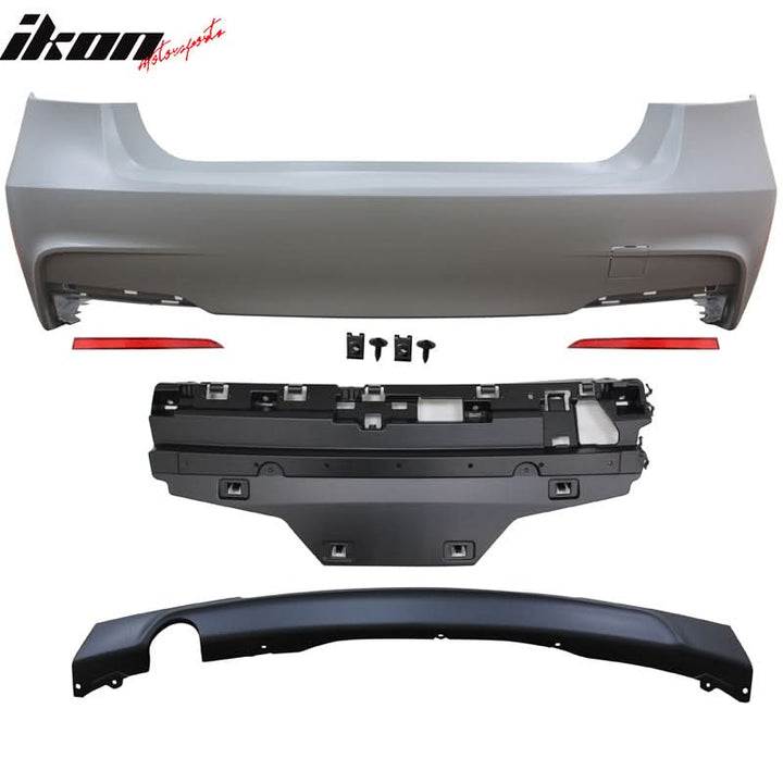 2012-2018 BMW 3-Series F30 MT M Sport Rear Bumper Cover Unpainted