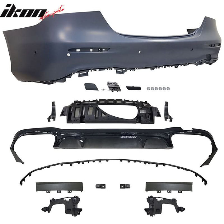 2021-2023 Benz W213 E-Class E63 Style Unpainted Rear Bumper Cover