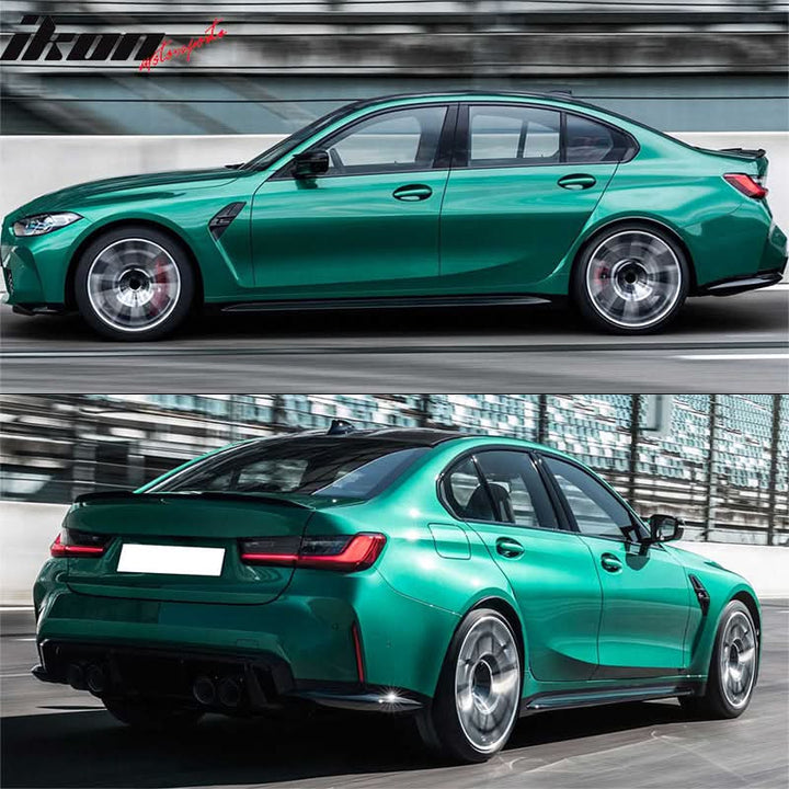 2019-2023 BMW G20 M3 Style Front Rear Bumper for Round Tips&Side Skirt