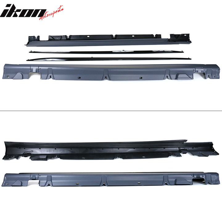 2015-2018 Benz W205 C-Class C63 AMG Style Unpainted Side Skirts PP