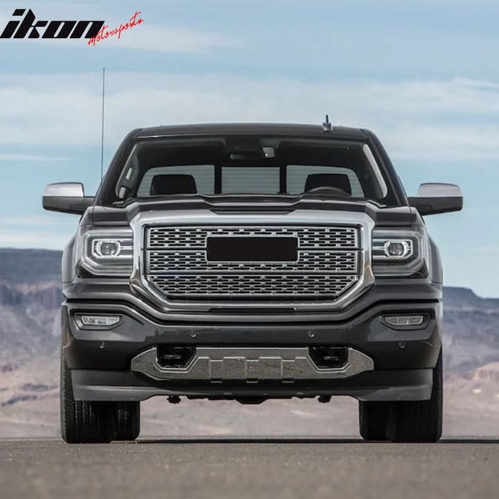 2016-2018 GMC Sierra 1500 Chrome Front Bumper Impact Bar Skid Plate