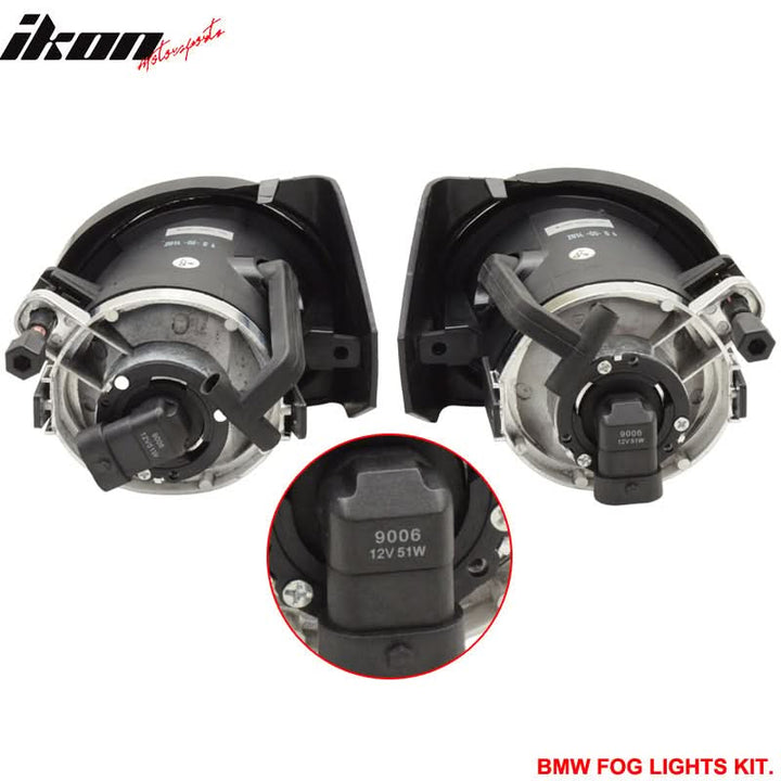 Fits 99-06 BMW E46 2Dr M3 PP Front Bumper + Fog Light Cover + Fog Lamp