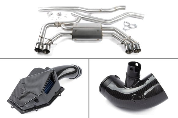 Dinan G0x X3/X4 M40i Foundation Package (F) Carbon Intake / Black Exhaust / Turbo Inlet