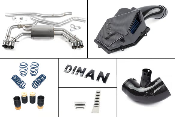 Dinan G0x X3/X4 M40i Experience Package (E) Carbon Intake / Black Exhaust / Turbo Inlet / Springs & Bumpstops / ZF8 Pedal Pads