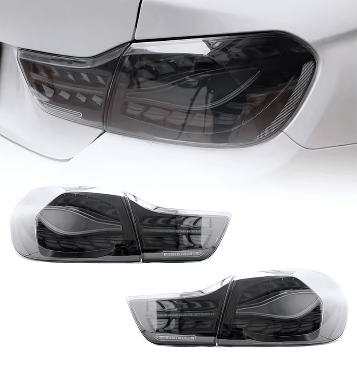 BMW F32 F36 F82 F33 F83 4 Series - Double Dragon Scale Black LED Tail lights (2013 - 2018)
