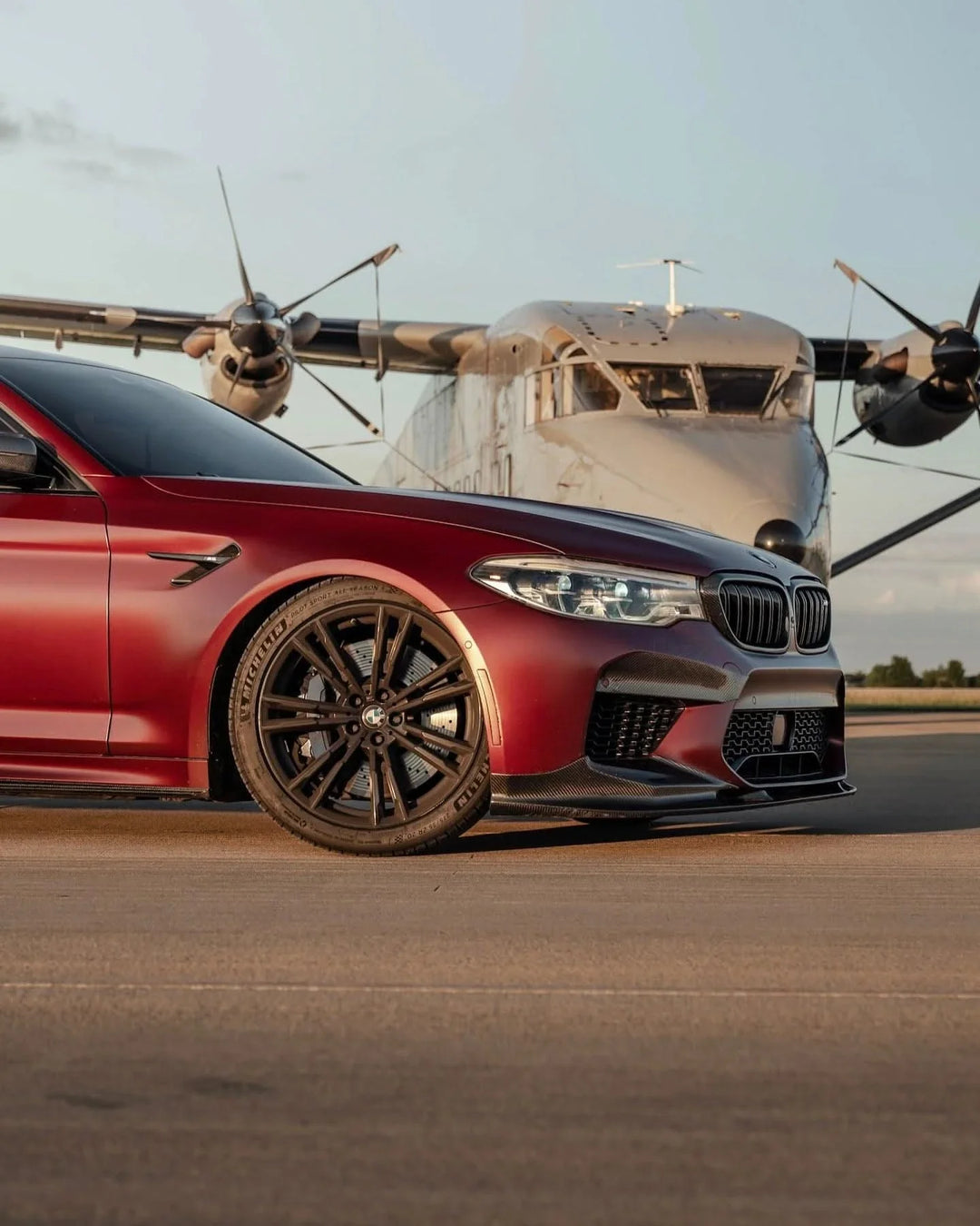 BMW 5 Series F90 M5 3D Style Carbon Fiber Front Lip (2018 +)