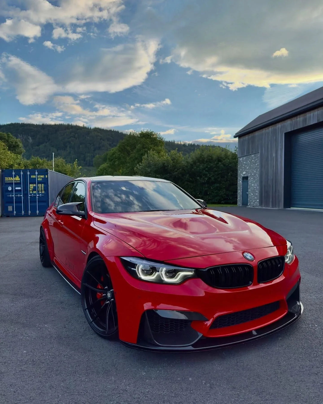 BMW 3 Series F80 M3 F82 F83 M4 M Performance Style Carbon Fiber Front Lip (2015 - 2019)