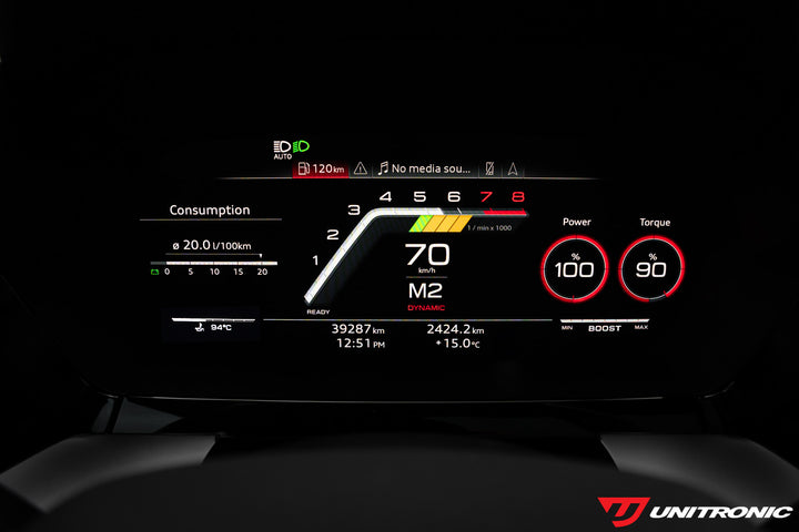 Unitronic Rainbow Shift Light and Digital Oil Level Add-On