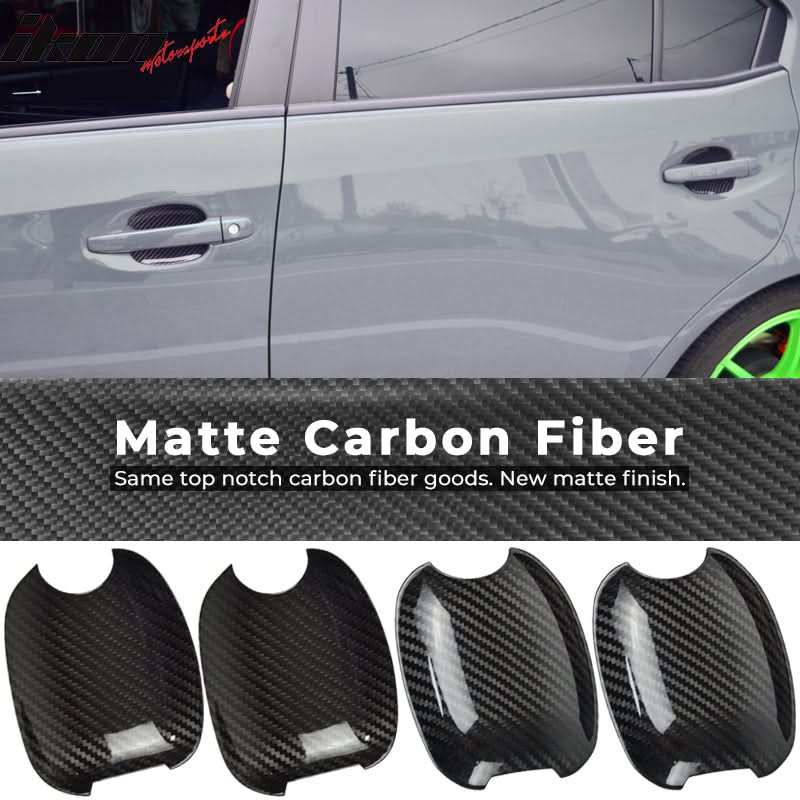 2015-2021 Subaru WRX STI 4DR Door Cup Bowl Trim Cover Carbon Fiber