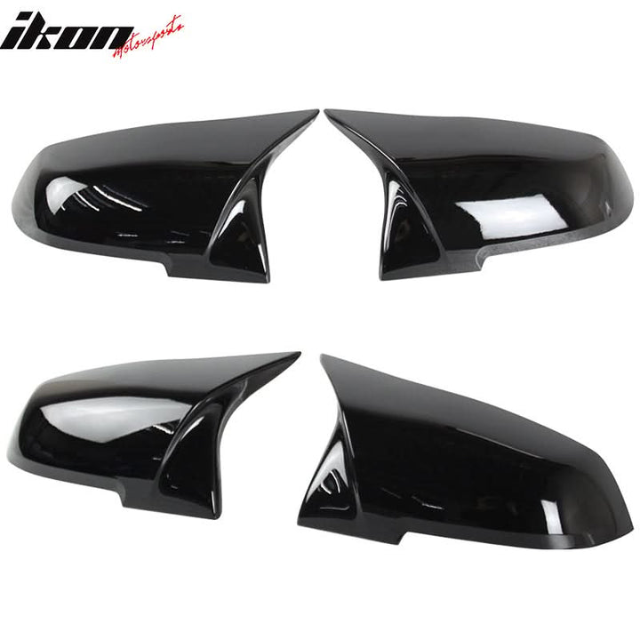 Fits BMW E84 F20 F22 F32 F33 Pair M4 Glossy Black Mirror Covers