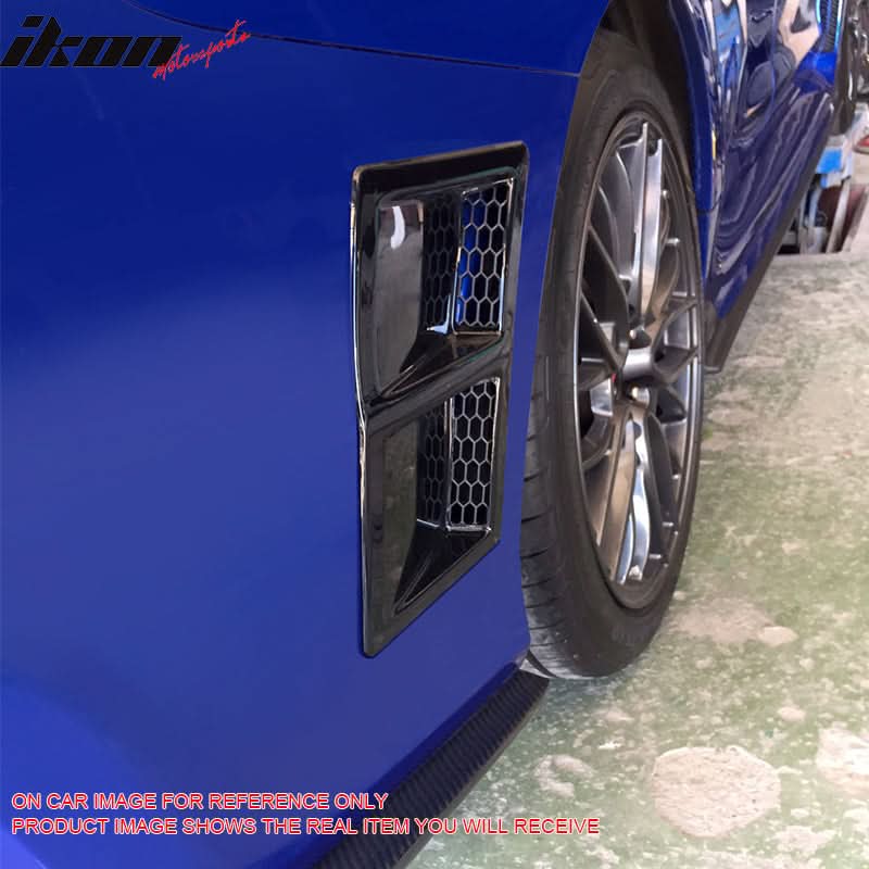2015-2021 Subaru WRX STI Style Carbon Fiber Print Rear Side Vent Cover