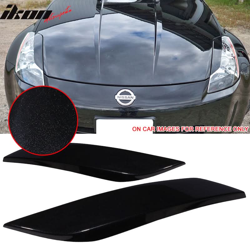 2003-2008 Nissan 350Z 2Dr Headlight Eyelids Eyebrows Cover ABS
