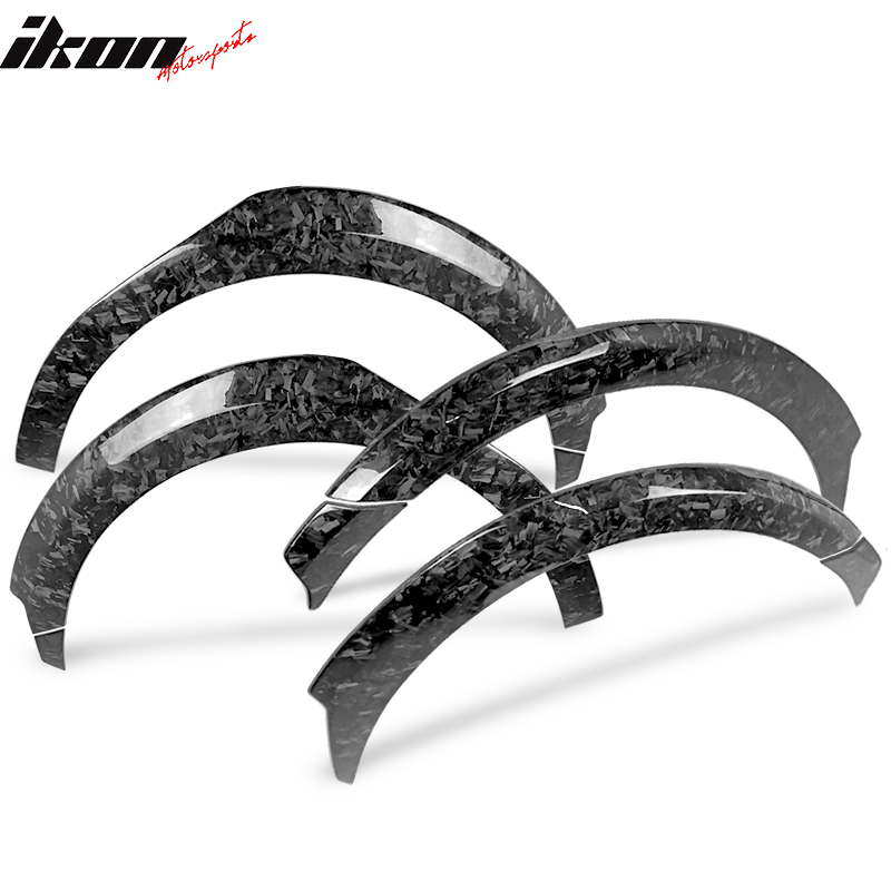 2017-2023 Tesla Model 3 Fender Flares Forged Carbon Fiber 8PC