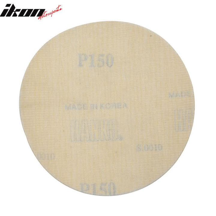 10PCS Disc 150 Grit 5 PSA Auto Sanding Paper Sheets Sandpaper Velcro