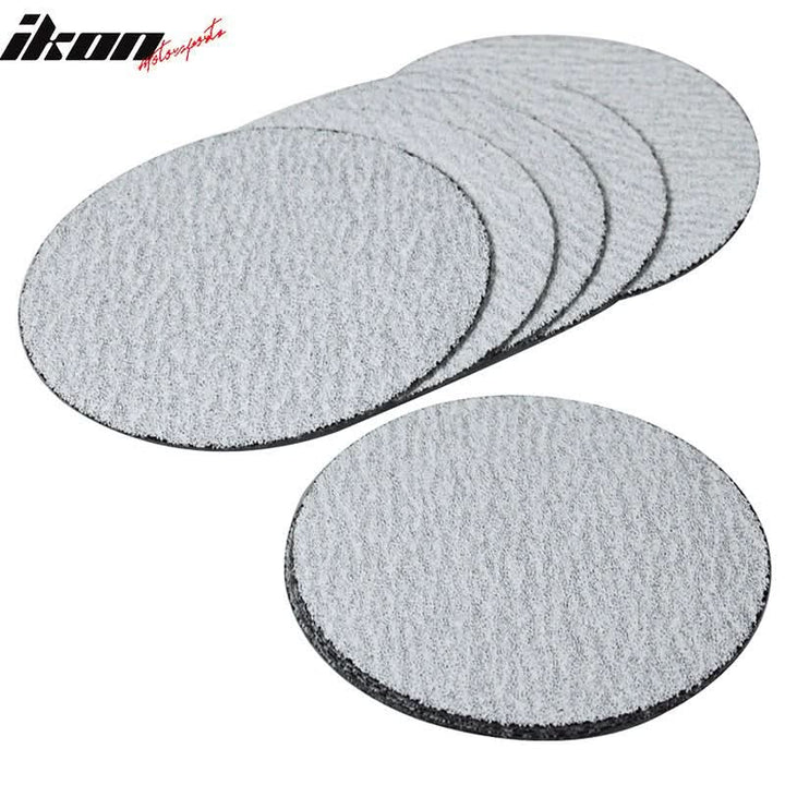 10PC 5in 127mm 60 Grit Auto Sanding Disc Sandpaper Sheets Sand Paper