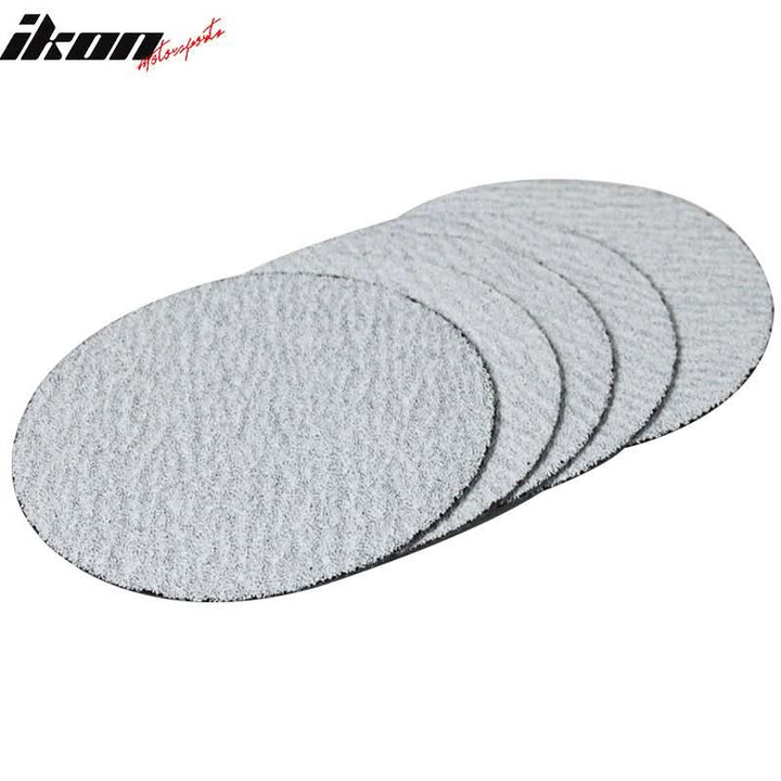 10PC 5in 127mm 60 Grit Auto Sanding Disc Sandpaper Sheets Sand Paper