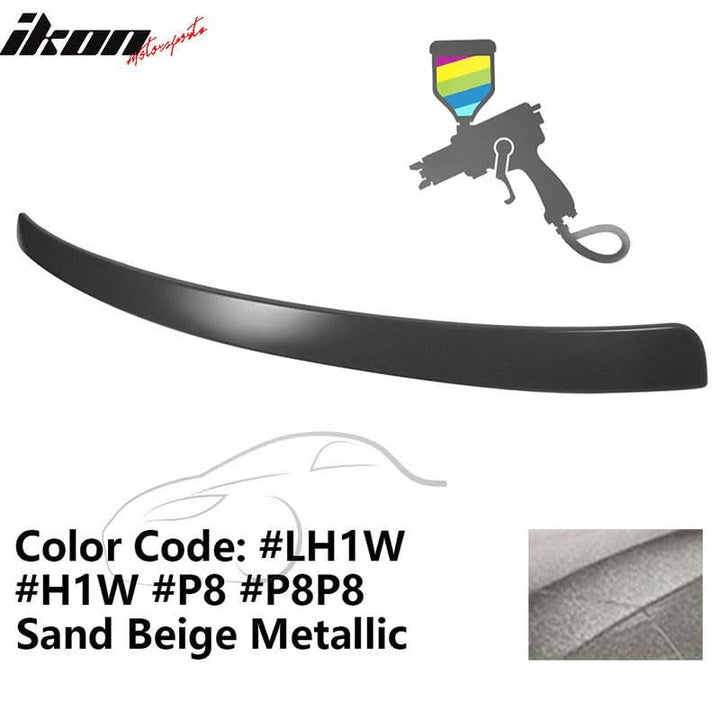 2009-2014 Audi A4 Quattro B8 Sedan 4Door Painted ABS Rear Roof Spoiler