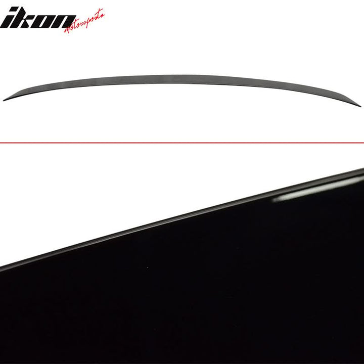 Fits 07-13 W221 Trunk Spoiler & L Type Roof Wing #040 Black