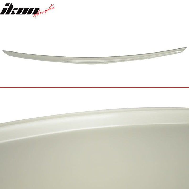 2010-2016 Benz W212 #650 White AMG Trunk Spoiler & OE Roof Wing ABS