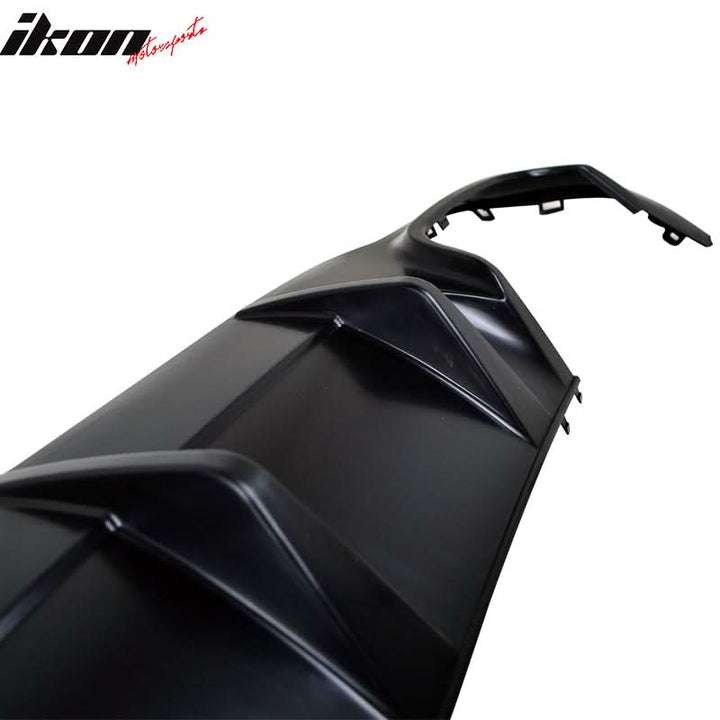 2012-2015 Mercedes Benz C204 LCI Sport Rear Bumper Diffuser Lip ABS