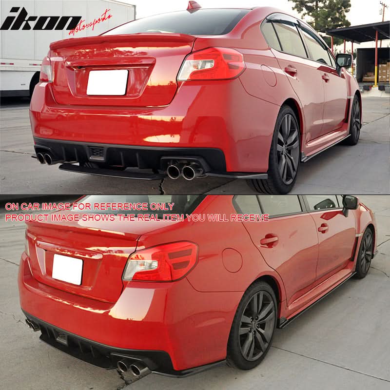 2015-2021 Subaru WRX STI Style Painted #K1X Rear Bumper Diffuser ABS