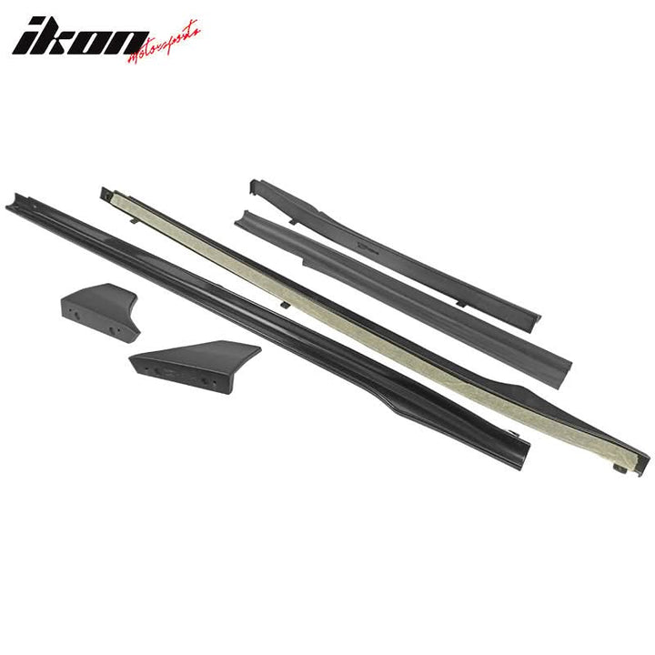 2017-2023 Tesla Model 3 V Style Unpainted Side Skirts Extension 6PC PP