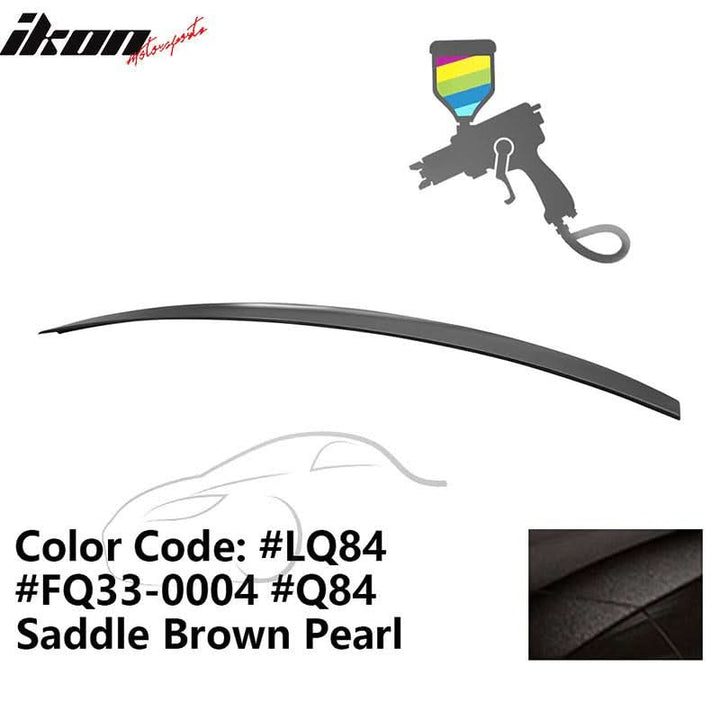 2009-2014 Audi A4 Quattro B8 4Door Painted ABS Trunk Spoiler Wing