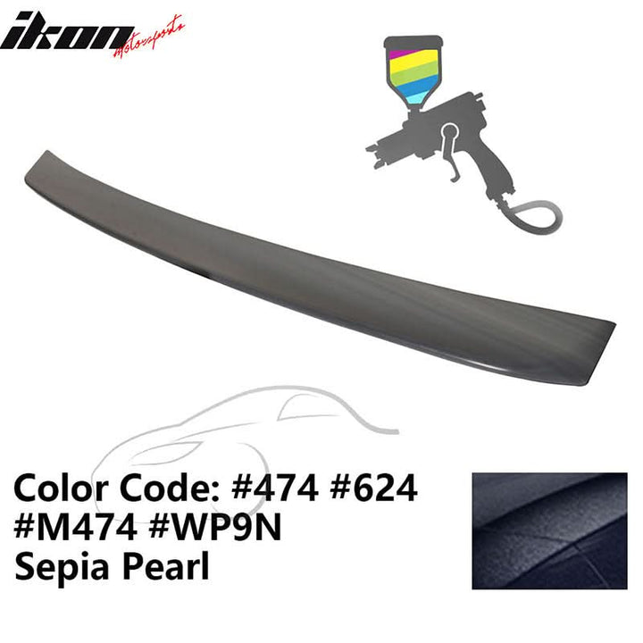 2000-2006 BMW E53 X5 SUV Euro Style Black Rear Roof Window Spoiler ABS