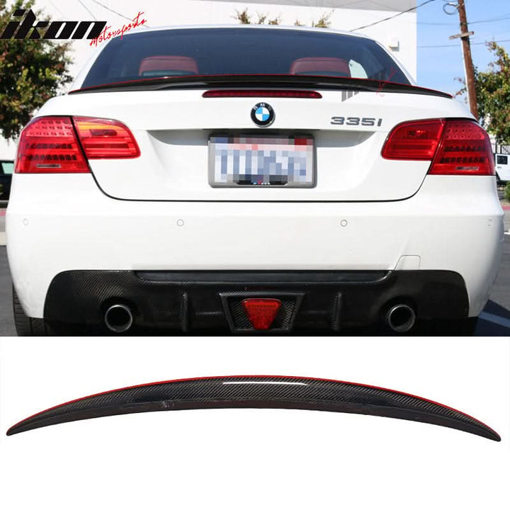 2007-2013 BMW E93 3 Series Convertible 2Dr Red Line CF Trunk Spoiler