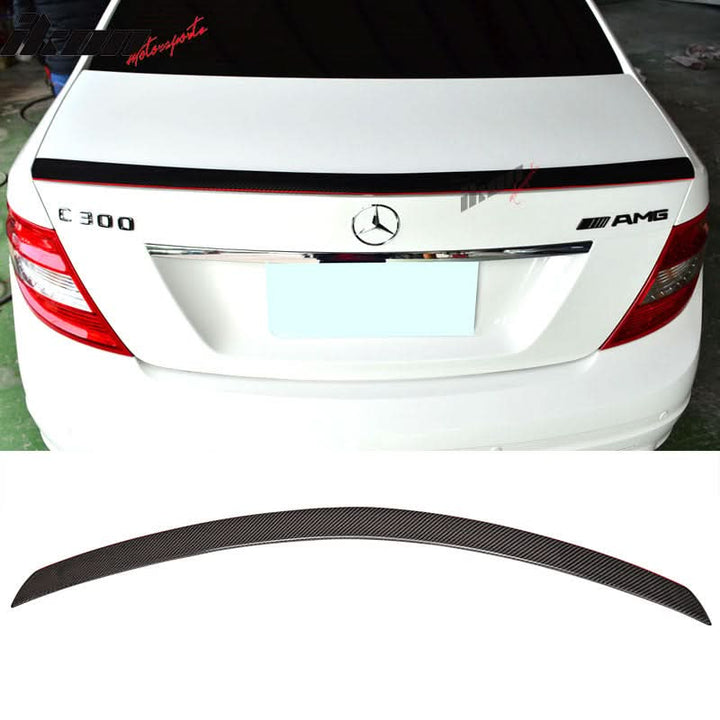 2008-2014 Benz C Class W204 C63 Red Line Carbon Fiber Trunk Spoiler