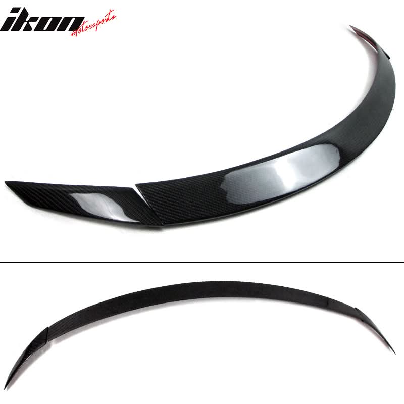 2008-2014 Benz C-Class W204 Sedan B Style Carbon Fiber CF Trunk Spoile