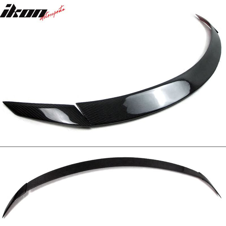 2008-2014 Benz C-Class W204 Sedan B Style Carbon Fiber CF Trunk Spoile
