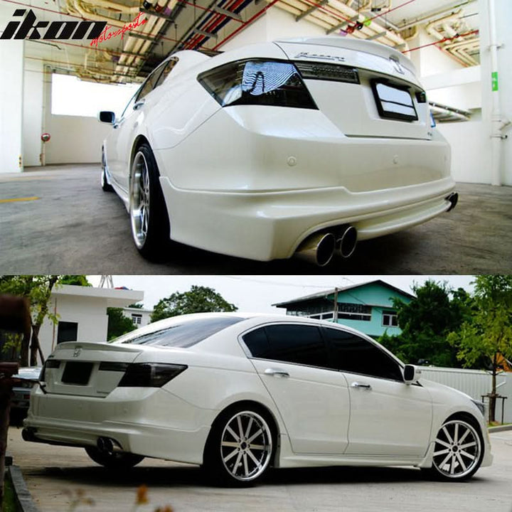 2008-2012 Honda Accord Sedan Unpainted Trunk Spoiler ABS