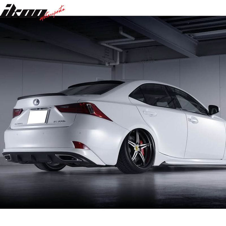 2014-2020 Lexus IS250 IS350 Sedan B Style Carbon Fiber Trunk Spoiler