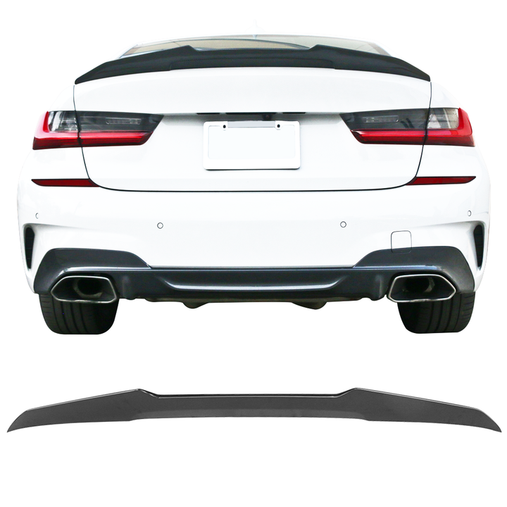 2019-2023 BMW G20 Sedan 4 Door V Style Rear Trunk Spoiler Wing ABS