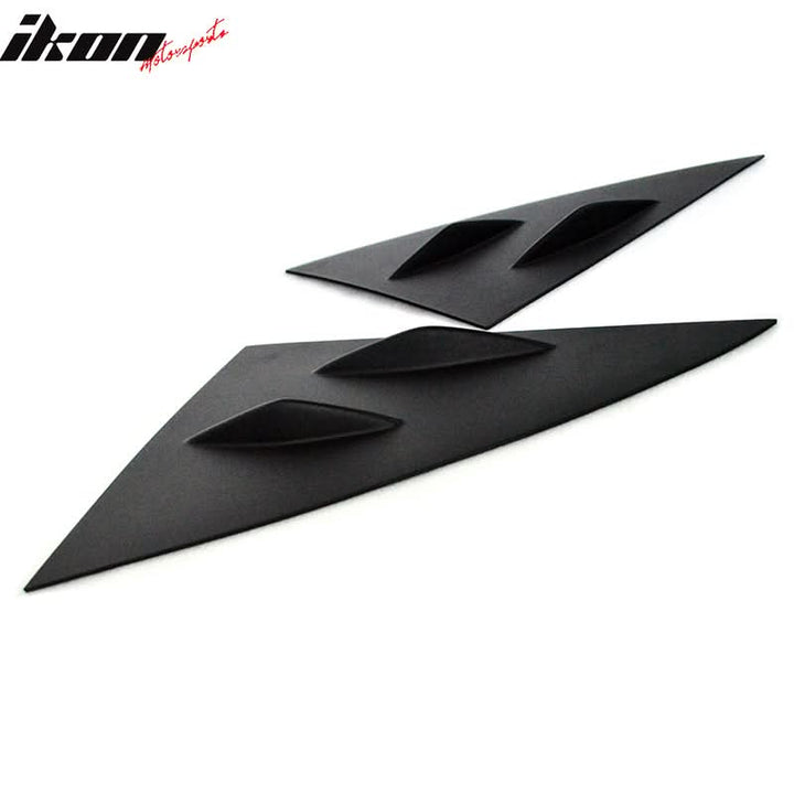 2014-2019 Benz W117 C117 CLS-Class 4Dr Matte Black Side Window Louvers