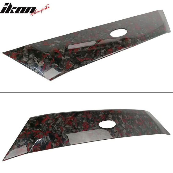 2018-2020 Ford Focus Hatchback Hood Cover Decor Scoop - Red Forged CF