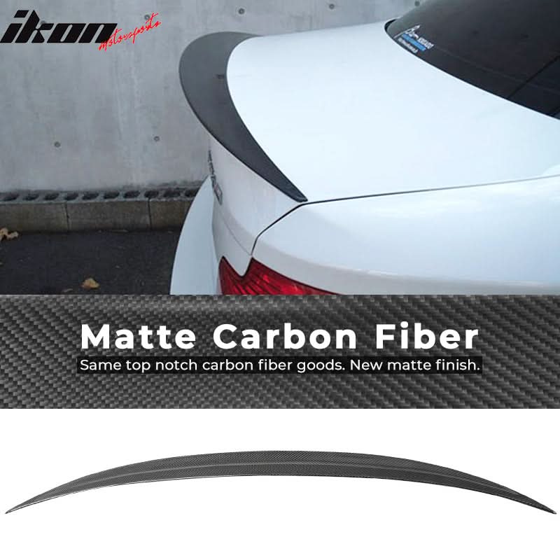 2007-2013 BMW 1 Series E82 Coupe P Style Carbon Fiber CF Trunk Spoiler