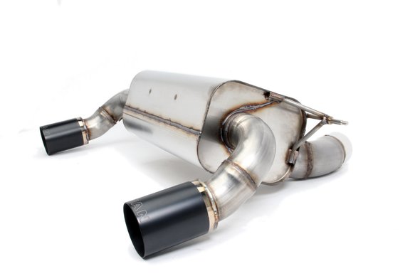 Dinan Free Flow Axle-Back Exhaust - 2017-2021 BMW M240i Stainless Steel - Black Tips - F22/F23