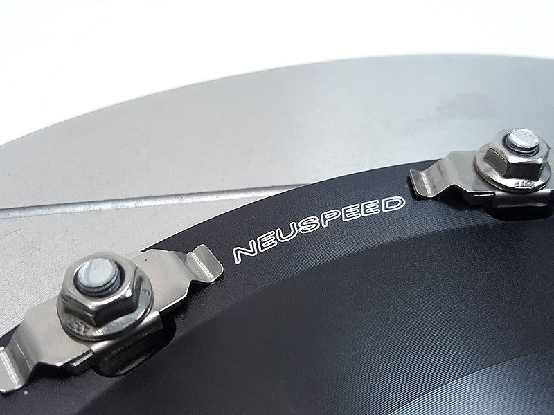 2-Piece Floating Brake Rotors Upgrade Kit | Rear 350mm Slotted • MQBe Golf GTI/R Mk8, S3/RS 3 8Y