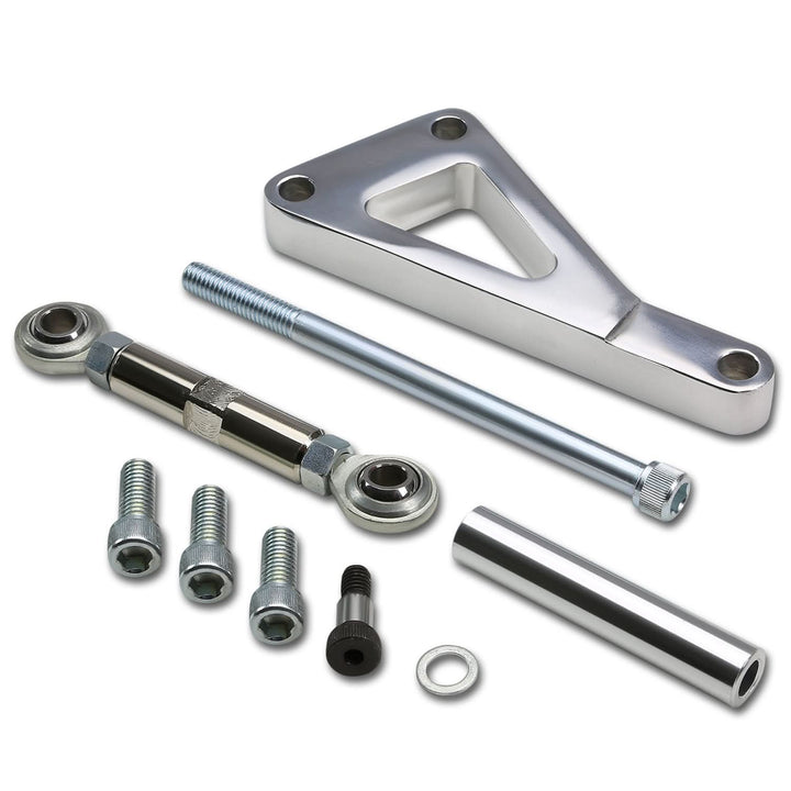 Chevrolet SBC Long Water Pump Alternator Bracket Set - Chrome