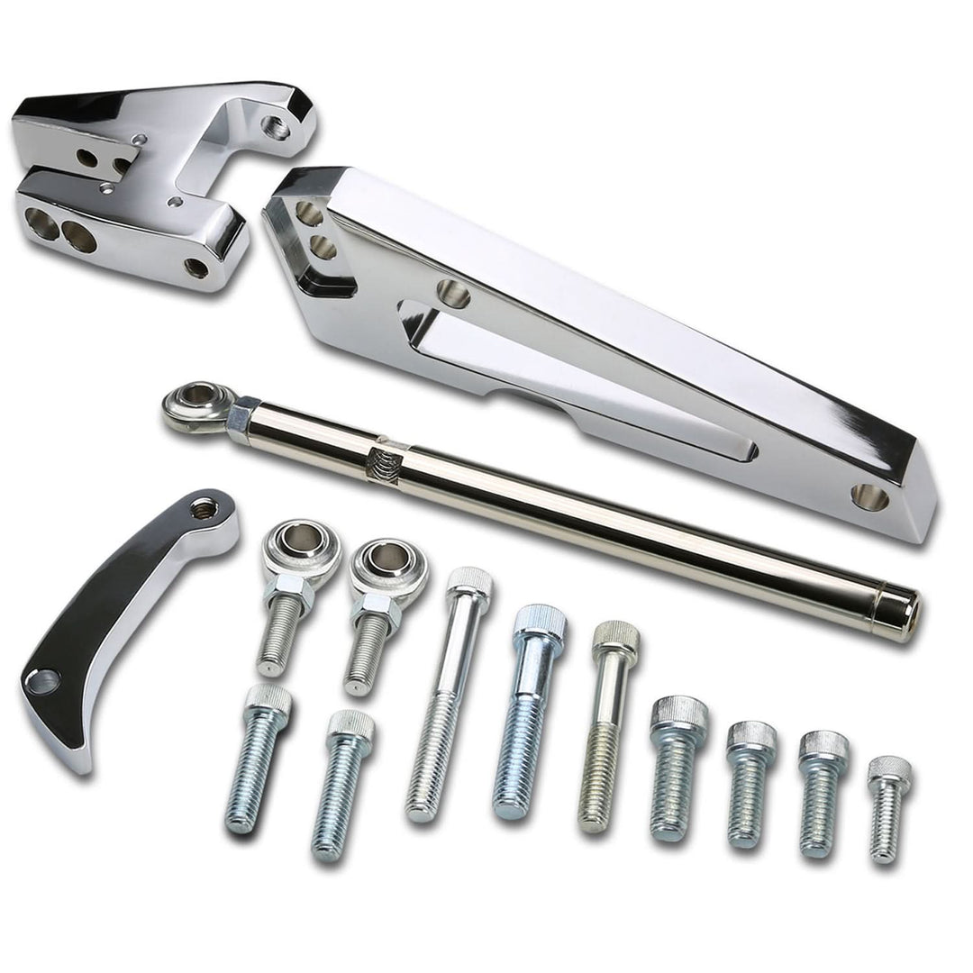 Chevrolet BBC Short Water Pump Alternator Bracket Set - Chrome
