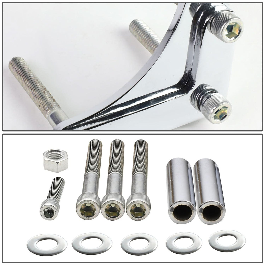 1955-1968 Chevrolet SBC Low Mount Alternator Bracket Set - Chrome
