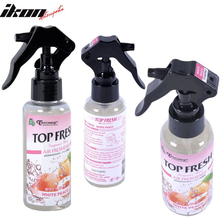 Tree Frog Natural Air Freshener White Peach Fragrance Mist Spray Car