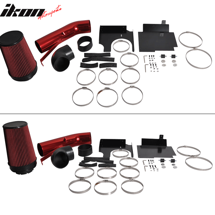 2000-2005 Chevy Suburban Red Black Cold Air Intake Pipe Aluminum Steel