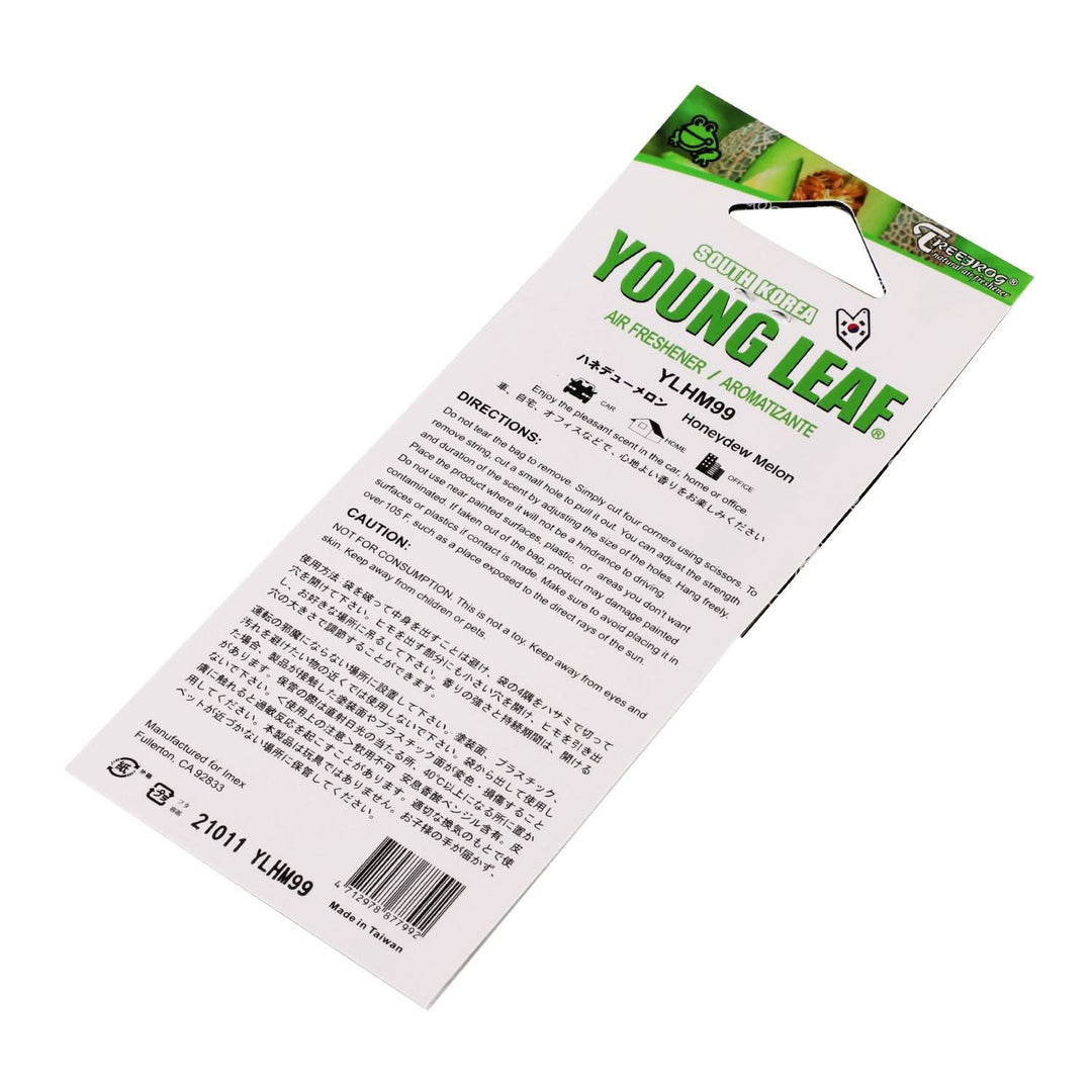 Young Leaf Honeydew Melon Paper Hanging Air Freshener